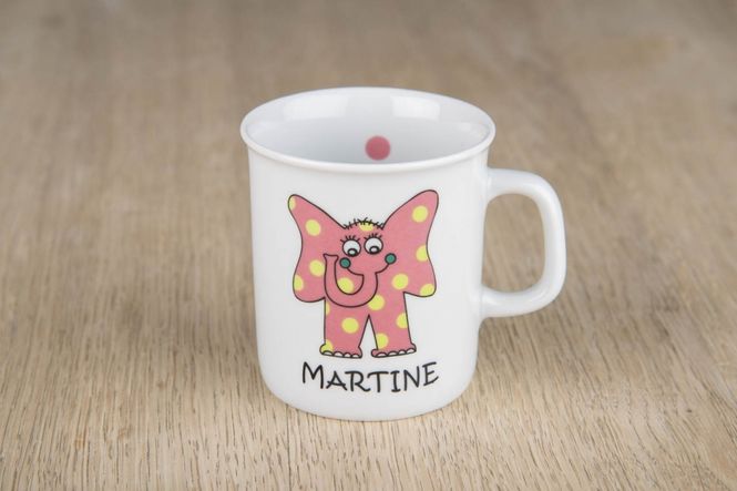 Hovedbilde Barneservise- Kopp Rosa Elefant