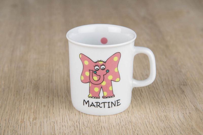 Barneservise- Kopp Rosa Elefant