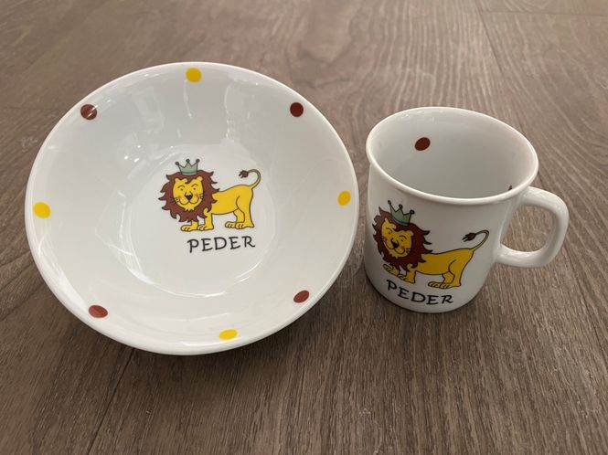 Hovedbilde Barneservise - 2 deler med Kjempesnill Løve