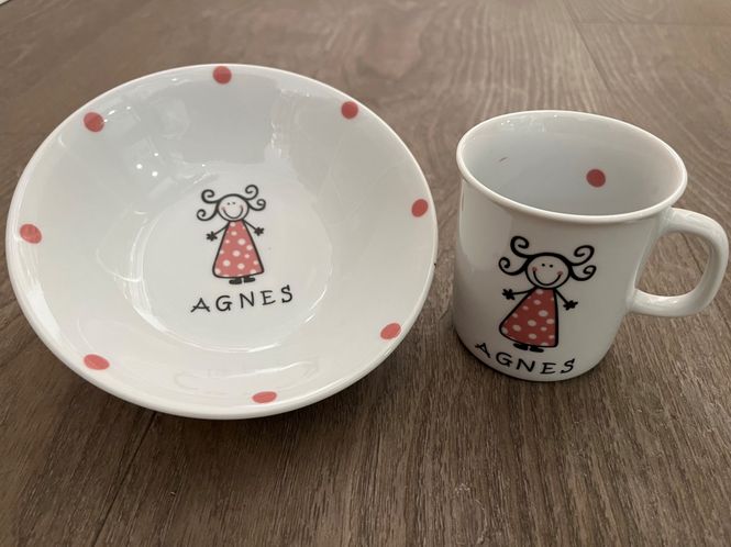 Hovedbilde Barneservise - 2 deler med Rosa Jente